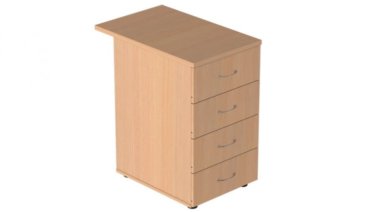 Тумба приставная с замком Р.Т-4.2 ЗЦ Дуб Сонома светлый_0