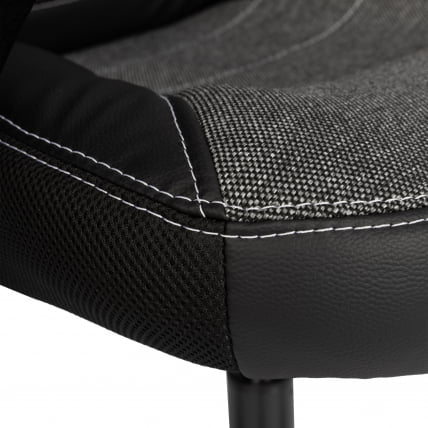 Кресло ИНТЕР (24) кож/зам/ткань, черный/серый, 36-6/207/ТВ-12/ТВ-11 / INTER 36-6/207/TW-12/TW-11_6