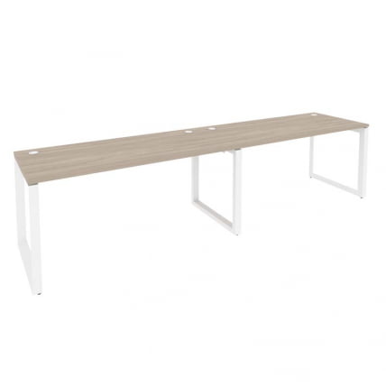 Рабочая станция на О-образном м/к ОНИКС О.МО-РС-2.4.7 Дуб Аттик/Белый / ONIX O.MO-RS-2.4.7_0