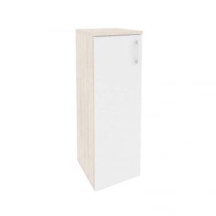 Шкаф средний узкий левый ОНИКС О.СУ-2.3(Л) Денвер Светлый/Белый / ONIX O.SU-2.3(L)_0