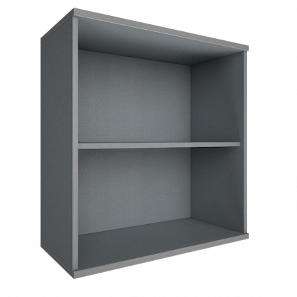 Стеллаж низкий широкий Рива А. СТ-3 Клен/Металлик / Riva_0