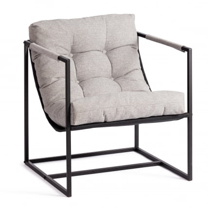 Кресло Чарли/Чарли рогожка, серо-бежевый, 3М 16/2, 70х70х84 см / Charli/Чарли 3M_0