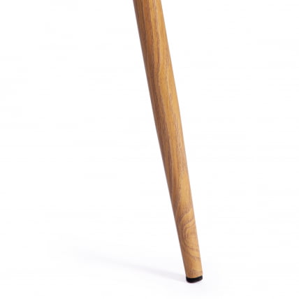 Стул БРЕЕЗЕ (мод. 4724) металл/вельвет, 44х48х87см, серо-бежевый/натуральное дерево / BREEZE (mod._8