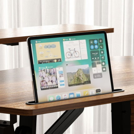 Стол для компьютера с подставкой под клавиатуру ЕУРЕКА ЕРК-АЕД-Е70ВН / EUREKA ERK-AED-E70WN_7