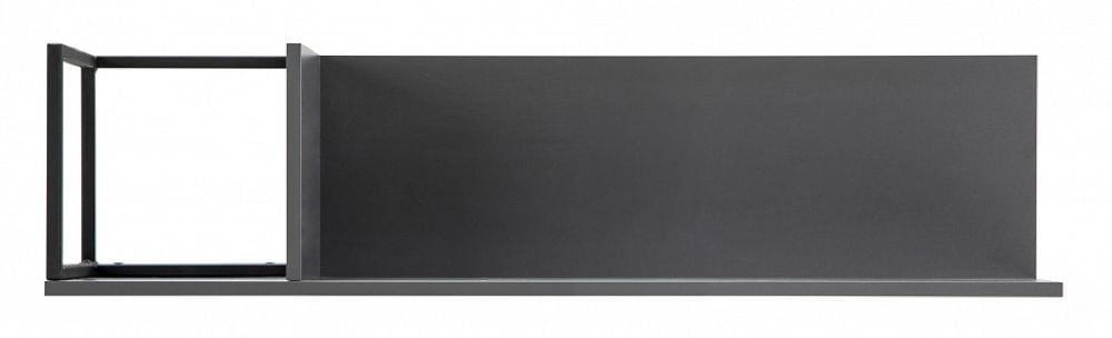 Полка навесная Ситй средняя графит / City_5