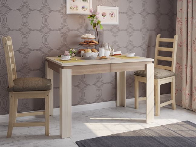 Обеденный стол Гермес 2 Дуб млечный / Венге_2