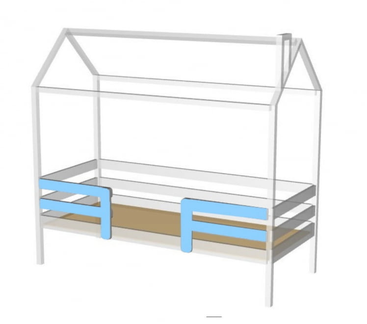 Кровать-домик РооРоом кд-2С Серый / RooRoom_1