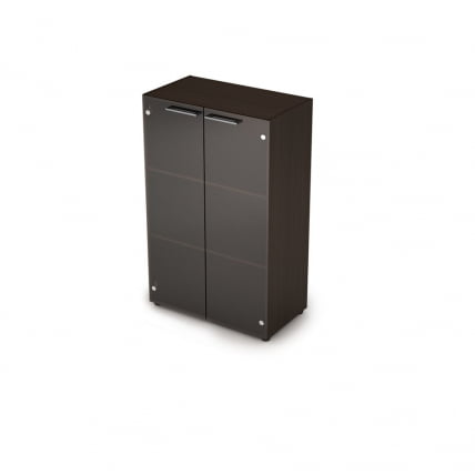 Шкаф средний со стеклом ТАИМ-МАКС 4Ш.017.3 Венге / TAIM-MAX_0