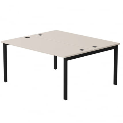 Бенч-система на 2 места на металлокаркасе, опоры 45 гр Еверпроф ЕВО 254С017 Кашемир Черный / Everprof EVO 254S017_0