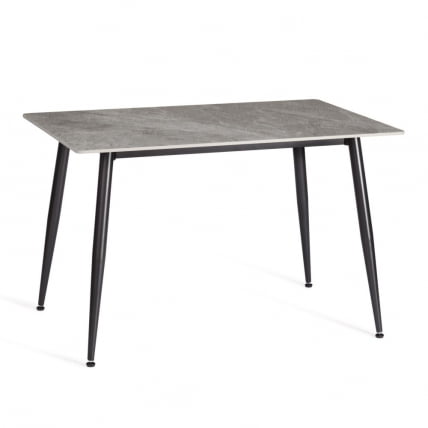 Стол обеденный Аустен/Остин столешница керамика (глянцевая) / опоры металл, серый/черный, 120кс80кс75 см / Austen/Остин 120x80x75_0