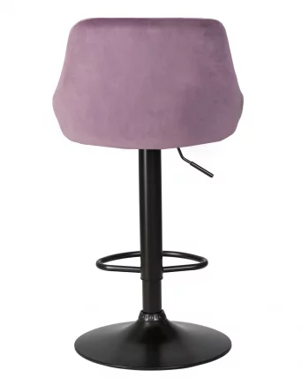 Стул барный ДОБРИН ЛОГАН БЛАCК Пудрово-сиреневый велюр МДЖ9-52 / DOBRIN LOGAN BLACK MJ9-52_4