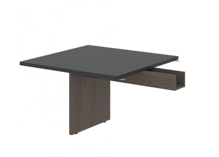 Стол для заседаний приставной ВЕЛИОН ВФCТ 1212.1 Яшма черный Дуб Сильвер / VELION VFCT_0