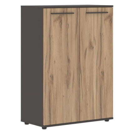 Шкаф с глухими средними дверьми ЕДИС ЕМCС 85.1 Дуб Денвер светлый Мокко Мокко / EDIS EMCS_0