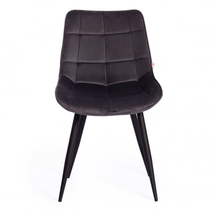 Стул АБРУЗЗО ( мод. 8060 ) металл,ткань, 42 х 60 х 84 х 49 см, серый вельвет (ХЛР-21) / ABRUZZO mod. (HLR-21)_4