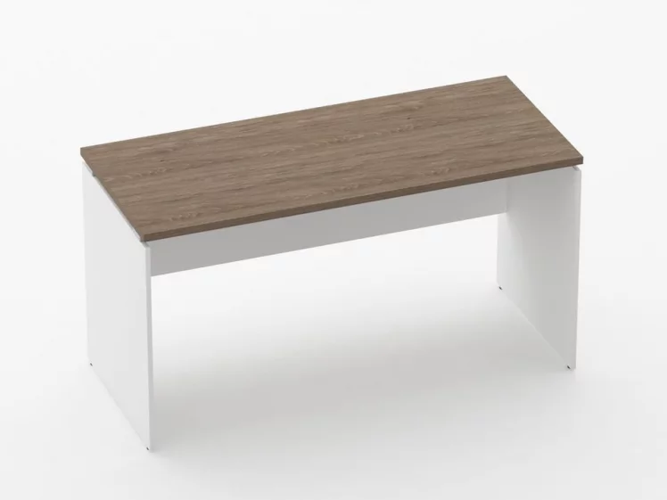 Стол прямой Дека ЛДСП каркас 75.06.14 Дуб Верцаска/Белый / Deka_0