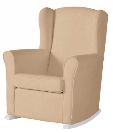 Кресло-качалка Микуна Винг/Нанни вхите/беиге искусственная кожа / Micuna Wing/Nanny white/beige_0