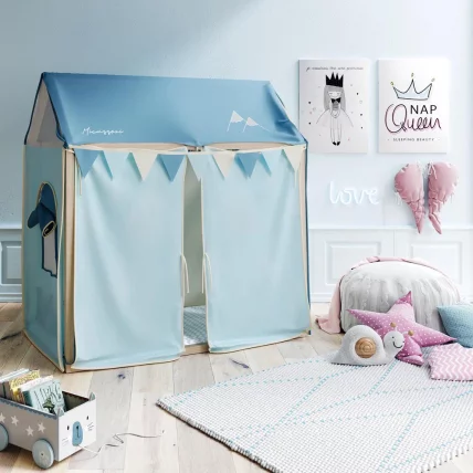 Кровать 140х70 Микуна Типи Хоусе МОНТ-1874 Ватервоод/Вхите / Micuna Tipi House MONT-1874 Waterwood/White_6