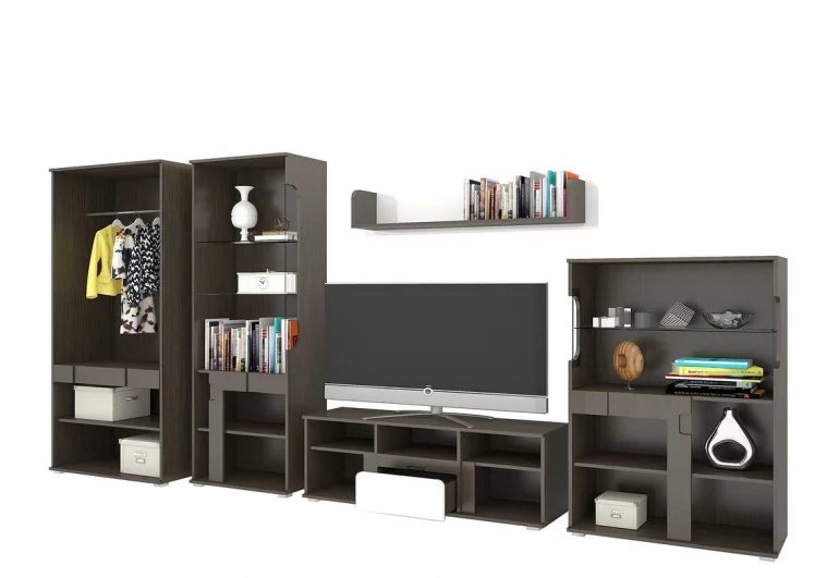 Шкаф Марсель 800 Венге Белый глянец_2