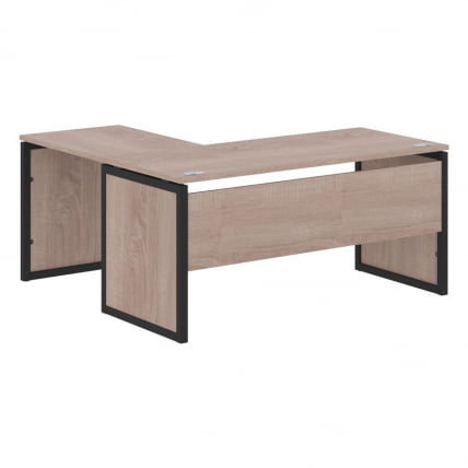 Стол письменный угловой правый КСТЕН-КП КСКПCТ 1615 Р Дуб Сонома Антрацит / XTEN-QP XQPCT R_0