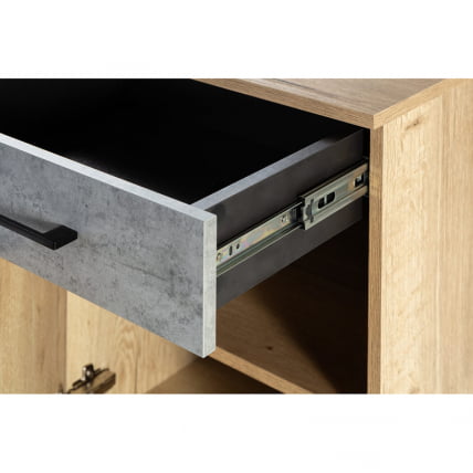Тумба для обуви с ящиком Лофт (ТОЯ) Дуб натур/Бетон / Loft_4