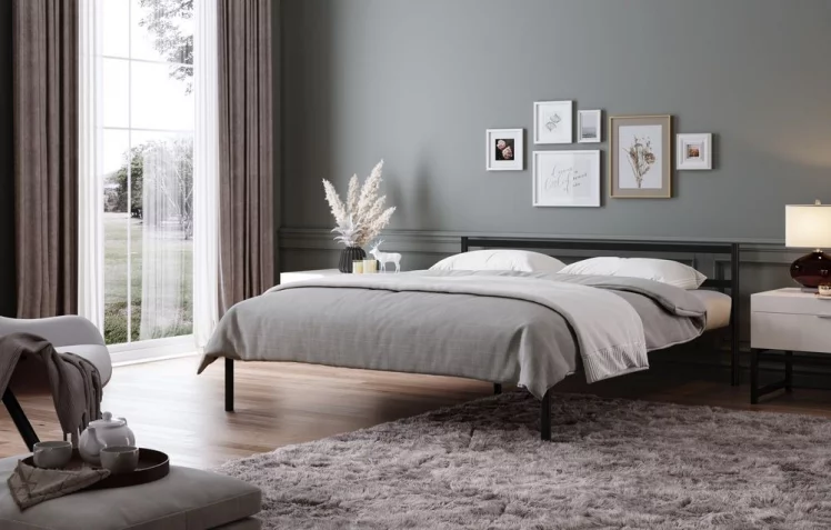 Кровать Метта 1400кс2000 Черная / 1400x2000_3