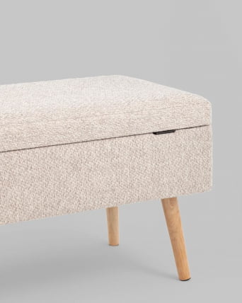 Банкетка Сторми с ящиком серо-бежевый_2