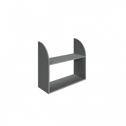 Полка навесная Рива А.ПНС-1 Серый / Riva_0