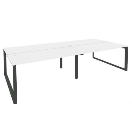 Рабочая станция на О-образном м/к ОНИКС О.МО-Д.РС-4.4.7 Белый Бриллиант/Антрацит / ONIX O.MO-D.RS-4.4.7_0