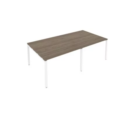 Переговорный стол (2 столешницы) Метал Сйстем Б.ПРГ-2.2 Вяз/Белый / Metal System_0