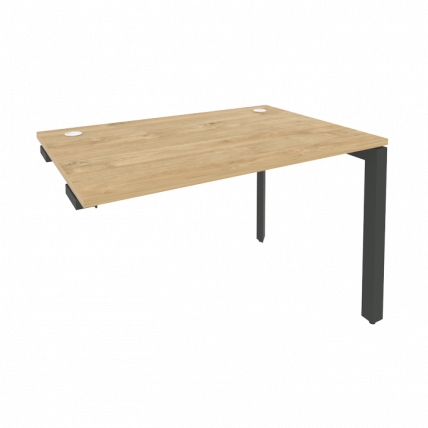 Стол-приставка на П-образном м/к к опорным элементам ОНИКС О.МП-СПР-2.8 Тиквуд Светлый/Антрацит / ONIX O.MP-SPR-2.8_0