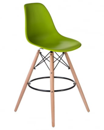 Стул барный ДОБРИН ДСВ БАР (ножки светлый бук, цвет сиденья салатовый (Г-08)) 2 шт / DOBRIN DSW BAR (G-08))_2