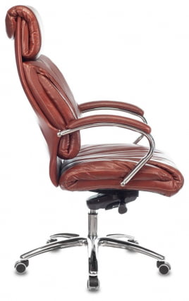 Кресло руководителя Бюрократ Т-9904НСЛ светло-коричневый Леатхер Еичел / T-9904NSL Leather Eichel_2