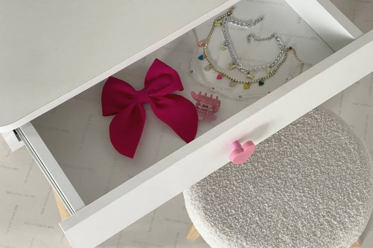 Набор детский Зайка МК-0019 белое дерево/белый (плюш) / MK-0019_15