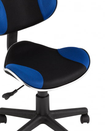 Стул офисный КЗЙ Черно-синий / QZY_1