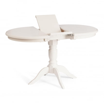 Стол СТЕФАНО бук, мдф, 100+30кс80кс77см, Иворй вхите / STEFANO 100+30x80x77см, Ivory white_6