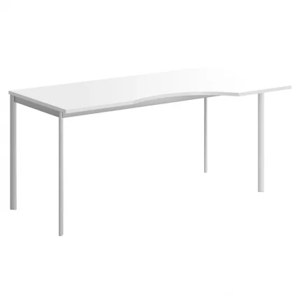 Стол эргономичный ИМАГО-С CА-1С(Л/Р) белый алюминий / IMAGO-S CA-1S(L/R)_0