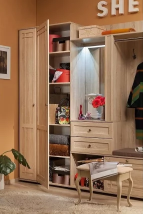 Фасад шкафа для обуви Шерлоcк 73 левый Дуб Сонома / Sherlock_3