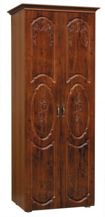 Шкаф-2-х дверный со штангой от набора для гостиной Грация 8.1 Вишня Оксфорд_0