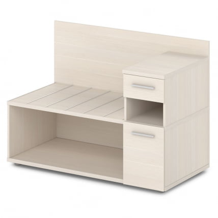 Тумба багажная с ящиком и дверью правый Орната 	Н-444 Пр Дуб Кобург / Ornata_0