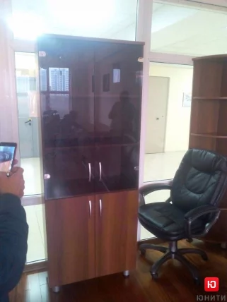 Шкаф-витрина Лидер 82.13 Орех Пегас_3