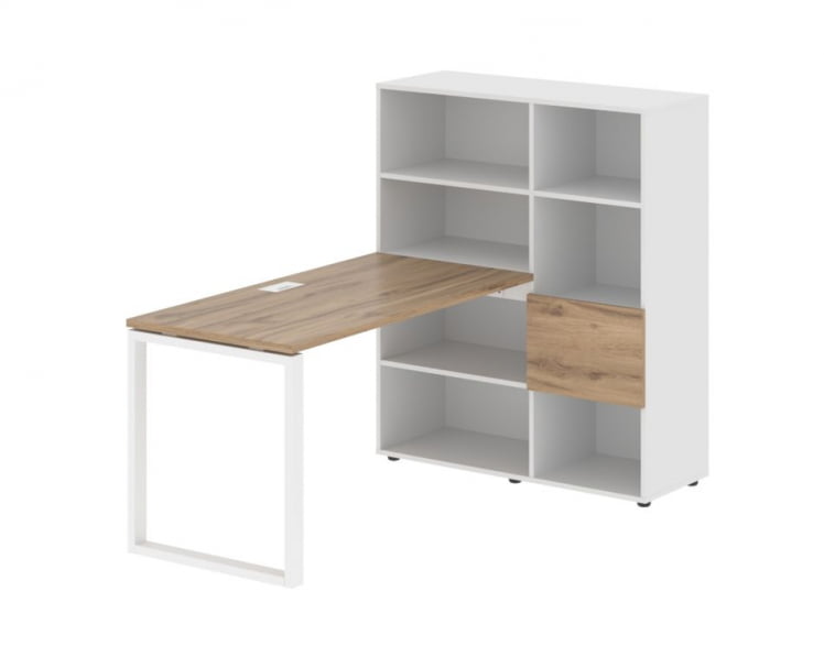 Рабочая станция ЕДИС ЕКРСТ 1113 Дуб Денвер светлый Белый Белый / EDIS EQRST_0