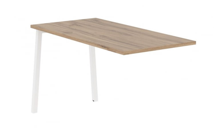 Брифинг-приставка ЕДИС ЕЛБ 1367 Дуб Денвер светлый Белый / EDIS ELB_0