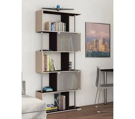 Стеллаж Стйле-4 Ясень шимо темный-ясень шимо светлый / Style-4_0