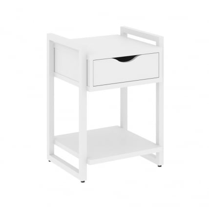 Тумба на регулируемых опорах с ящиком и полкой ЛОФТ ВР.Л-Т1.О Металл белый Белый Бриллиант / LOFT VR.L-T1.O_0