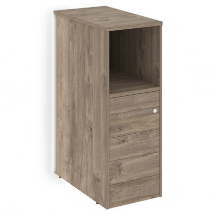 Тумба с подсветкой 5 ящиков ТИП-ОН завершающая, левая ОНИКС О.Р-ТВ-5ТИП.С(Л) Тиквуд Темный / TIP-ON ONIX O.R-TV-5TIP.S(L)_0