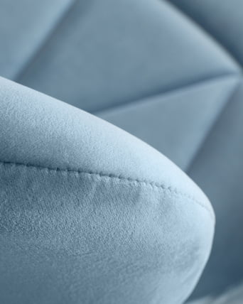 Стул барный ДОБРИН БАРНИ Пудрово-голубой велюр МДЖ9-74 / DOBRIN BARNY MJ9-74_8