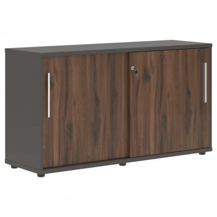 Шкаф с дверьми-купе ЕДИС ЕЛC 1343 Дуб Денвер темный Белый Мокко / EDIS ELC_0