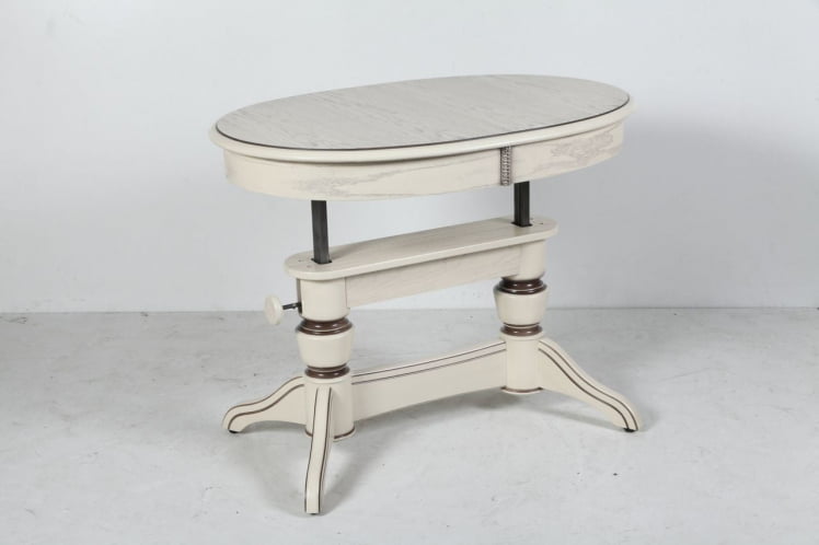 Стол-трансформер Лира-5 (1м) тон 2 с коричневой патиной_3