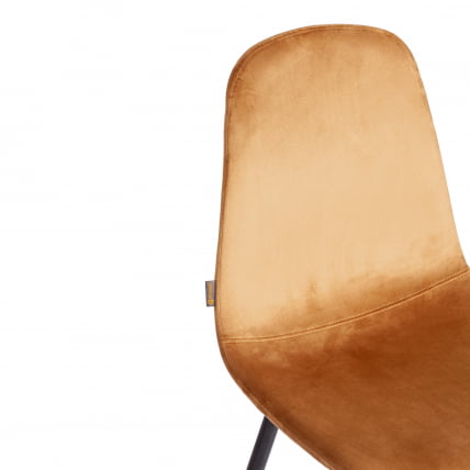 Стул БРЕЕЗЕ (мод. ДЖСC-58) Велюр/металл , 44 х 53 х 86 см, бровн (коричневый) ХЛР12 / черный / BREEZE (mod. JSC-58) brown HLR12_7