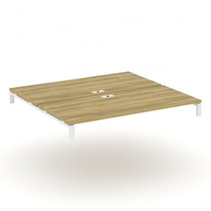 Двойной стол надставка на две опорные тумбы CОНCЕПТ CН.ДСН-008 Дуб Винченцо Белый / CONCEPT CN.DSN-008_0